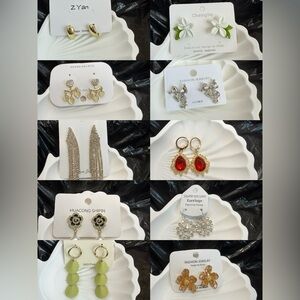 New bundle Pearl Earrings Set 10 pairs #34